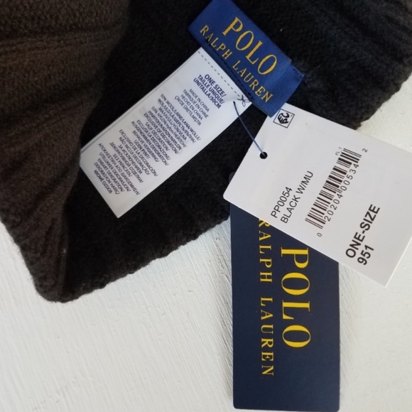 NWT Men's Ralph Lauren Polo Wide Rib Cuffed Beanie - Picture 3 of 6